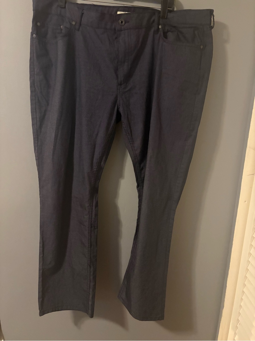 Kenneth Cole Men's Straight Dress Pants - Dark Blue